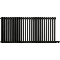Irsap Tesi 4 grzejnik pokojowy 56,5x108 cm podłączenie dolne czarny IRS-TES-4056-24-K1-V