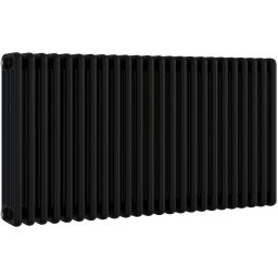 Irsap Tesi 4 grzejnik pokojowy 56,5x108 cm podłączenie dolne czarny IRS-TES-4056-24-K1-V