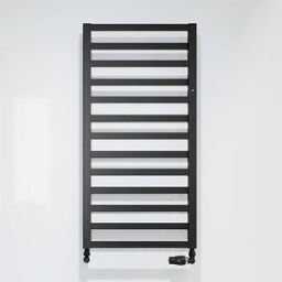 Instal Projekt Poppy grzejnik łazienkowy 99x40 czarny mat PPY-40/100C31