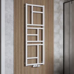 Instal Projekt Mondrian grzejnik łazienkowy 114x50 cm biały mat MON-50/110D50C34