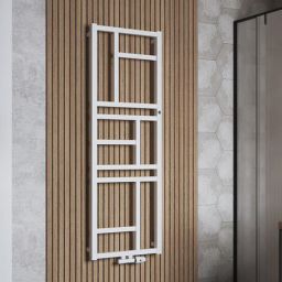 Instal Projekt Mondrian grzejnik łazienkowy 83,2x40 cm biały mat MON-40/80D50C34