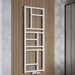 Instal Projekt Mondrian grzejnik łazienkowy 144x50 cm biały mat MON-50/140D50C34