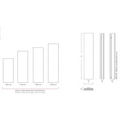 Instal Projekt Indivi grzejnik dekoracyjny biały lustro srebrne IND-60/160E34L01