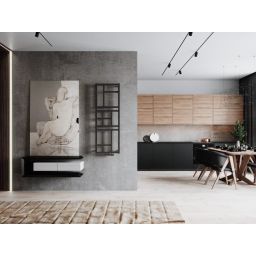 Instal Projekt Mondrian grzejnik łazienkowy 174x60 cm czarny mat MON-60/170D50C31