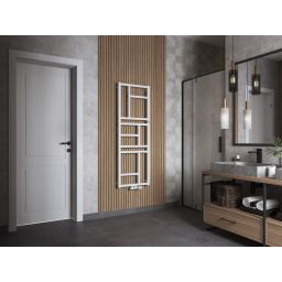 Instal Projekt Mondrian grzejnik łazienkowy 83,2x40 cm biały mat MON-40/80D50C34