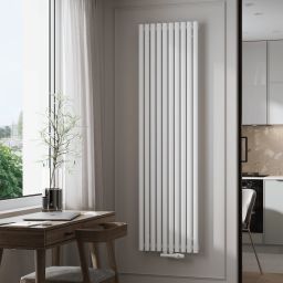 Instal Projekt Pilaro V grzejnik łazienkowy dekoracyjny 120x19 cm biały mat PIOV-120/04C34