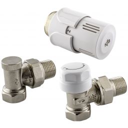 KFA Armatura zestaw termostatyczny biały 757-140-07-BL