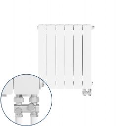 KFA Armatura ADR grzejnik pokojowy 57x48,3 cm podłączenie dolne biały 763-061-44