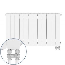 KFA Armatura ADR grzejnik pokojowy 57x96,6 cm podłączenie dolne biały 763-123-44