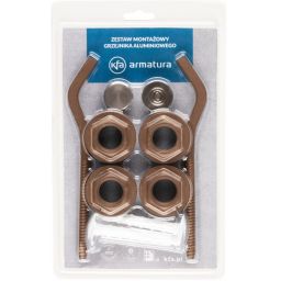 KFA Armatura zestaw montażowy do grzejnika aluminiowego miedziany 878-200-19