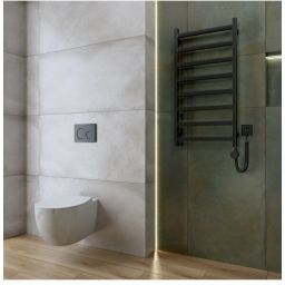 LaVita Lungo grzejnik elektryczny 96x50 cm czarny