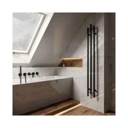 LaVita Calentador grzejnik łazienkowy 162x20,5 cm czarny mat