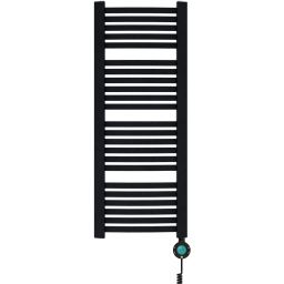 Zestaw Luxrad Kastor Elektro grzejnik elektryczny 121,5x48 cm z grzałką czarny (KAST1215480S040ERG, GLX400CZ)