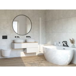 Oltens Stang grzejnik łazienkowy dekoracyjny 180x9,5 cm biały 55010000