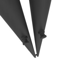 Oltens Stang grzejnik łazienkowy dekoracyjny 180x9,5 cm czarny 55010300