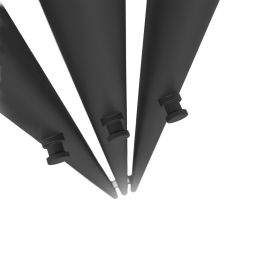 Oltens Stang grzejnik łazienkowy dekoracyjny 180x15 cm czarny mat 55011300