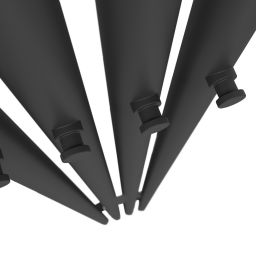 Oltens Stang grzejnik łazienkowy dekoracyjny 180x20,5 cm czarny 55012300