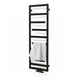 Oltens Flamma grzejnik łazienkowy dekoracyjny 139x50 cm czarny 55016300