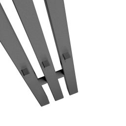 Oltens Stang (s) grzejnik łazienkowy dekoracyjny 180x13 cm grafit 55024400