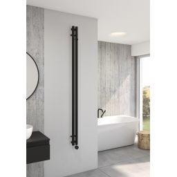 Oltens Stang (e) grzejnik elektryczny 180x9,5 cm czarny mat 55110300