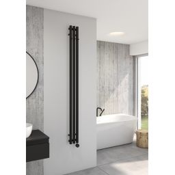 Oltens Stang (e) grzejnik elektryczny 180x15 cm czarny mat 55111300