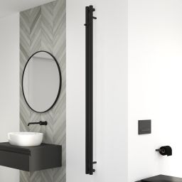 Oltens Stang grzejnik łazienkowy dekoracyjny 180x9,5 cm czarny 55010300