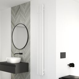 Oltens Stang grzejnik łazienkowy dekoracyjny 180x20,5 cm biały 55012000