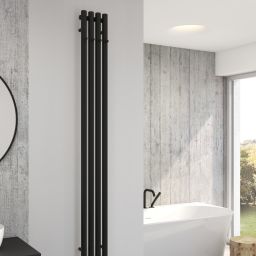 Oltens Stang (e) grzejnik elektryczny 180x20,5 cm czarny mat 55112300