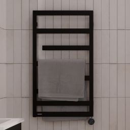 Oltens Flamma (e) grzejnik elektryczny 88x50 cm czarny 55113300