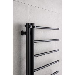 P.M.H. Apollo grzejnik łazienkowy drabinkowy 114x50 cm czarny AP1B