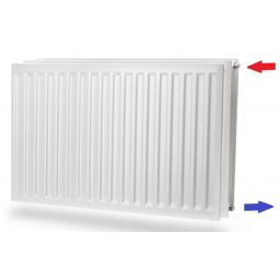 Purmo Hygiene grzejnik pokojowy 60x80 cm podłączenie boczne biały F063006008000300