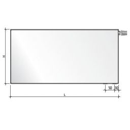 Purmo Plan Ventil Compact grzejnik płytowy 30x60 cm podłączenie dolne biały FCV22 300x600