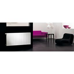 Purmo Compact grzejnik płytowy 30x100 cm podłączenie boczne biały C33 300x1000