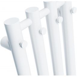 Radox Kolona W Round grzejnik łazienkowy dekoracyjny 100x26 cm podłączenie dolne biały RX-KLO.9016T.1000.4