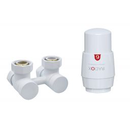 Radox RX0 zestaw podłączeniowy termostatyczny biały połysk VT-RX-0.001.K LUX