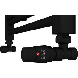 Radox RX122 zestaw termostatyczny kątowy czarny strukturalny VT-RX-122.002T.K