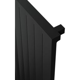 Radox Nova grzejnik pokojowy 180x42 cm podłączenie dolne czarny strukturalny RX-NVV.002T.1800.420