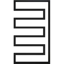 Radox Sera grzejnik łazienkowy dekoracyjny 101x58 cm czarny strukturalny RX-SA.002T.1010.580