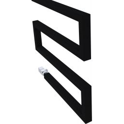 Radox Serpentine grzejnik łazienkowy dekoracyjny 115x50 cm czarny strukturalny RX-SR.002T.1150.500