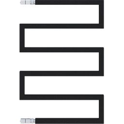 Radox Serpentine grzejnik łazienkowy dekoracyjny 73x50 cm grafit strukturalny RX-SR.003T.730.500