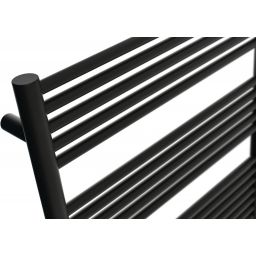 Radox Sunny Flat grzejnik łazienkowy drabinkowy 100x50 cm podłączenie dolne czarny RX-SU.002T.1000.500