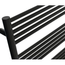 Radox Sunny Flat grzejnik łazienkowy drabinkowy 120x50 cm podłączenie dolne czarny RX-SU.002T.1200.500