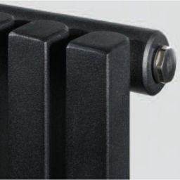 Radox Vertica Uno grzejnik pokojowy 190x26,7 cm podłączenie dolne czarny RX-VRD.002T.1900.267