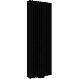 Radox Vertica Duo grzejnik pokojowy 190x53,5 cm podłączenie dolne czarny RX-VRDBI.002T.190.53