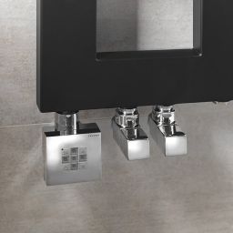 Sapho Cube zestaw przyłączeniowy chrom CP4010S