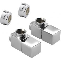 Sapho Cube zestaw przyłączeniowy chrom CP4010S