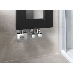 Sapho Cube zestaw przyłączeniowy chrom CP4010S