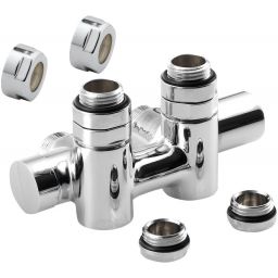 Sapho Twin Combi zestaw przyłączeniowy chrom CP461S