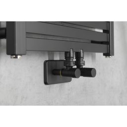 Sapho Compact Black zestaw przyłączeniowy czarny CP5115BS