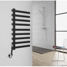 Sapho Elcor grzejnik łazienkowy 48x92 cm elektryczny czarny mat EB460